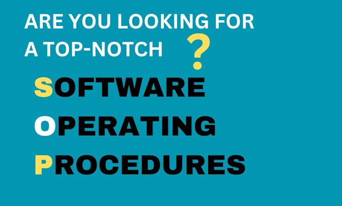 Bestseller - write standard operating procedures, sops, policies, manual, work instructions