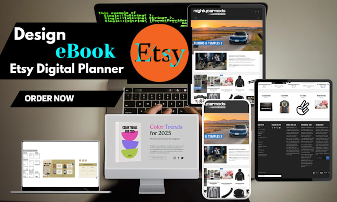 Gig Preview - Create ebook design for brand fitness training planner ebook ghostwriter on etsy