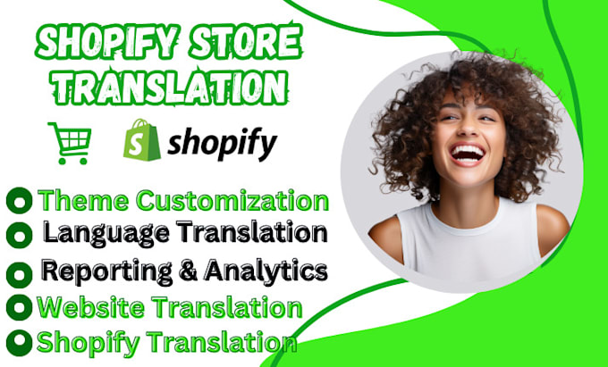 Gig Preview - Manually translate your shopify store, wix store to another language in 24 hours