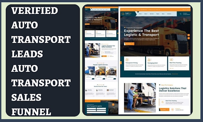 Gig Preview - Generate auto transport leads logistic leads auto transport sales funnel