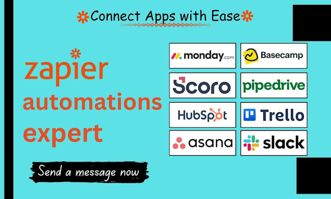 Gig Preview - Do zapier integration with basecamp monday crm salesforce trello asana zoho act