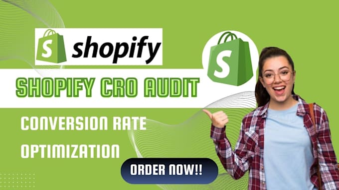 Gig Preview - Do shopify conversion rate optimization, shopify cro, shopify store audit