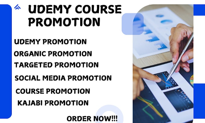 Gig Preview - Udemy online course promotion, thinkific, squarespace online course marketing