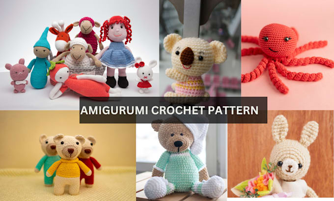 Bestseller - write a detailed amigurumi crochet pattern for your etsy shop with photo video