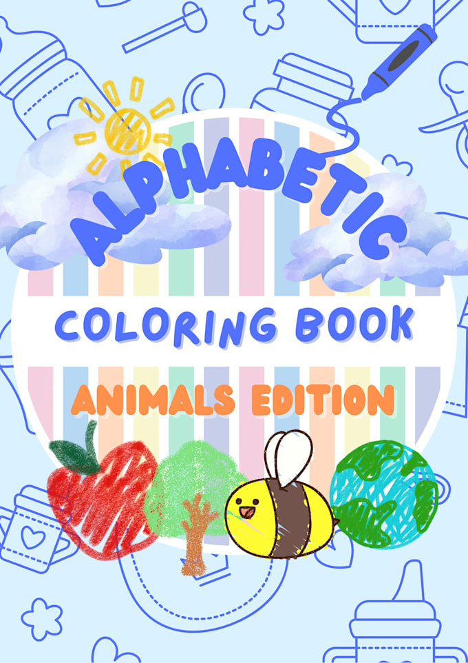 Gig Preview - Coloring book for toddler