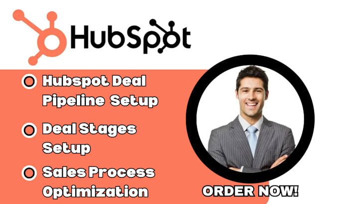 Gig Preview - Do hubspot deal pipeline setup deal stages setup sales process optimization