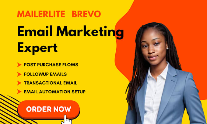 Gig Preview - Design and setup email automation in mailerlite, brevo and activecampaign