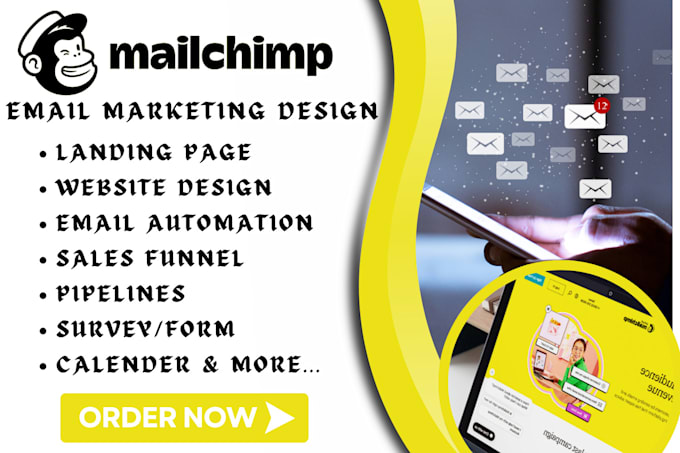 Gig Preview - Do constant contact brevo mailchimp email marketing newsletter automation design