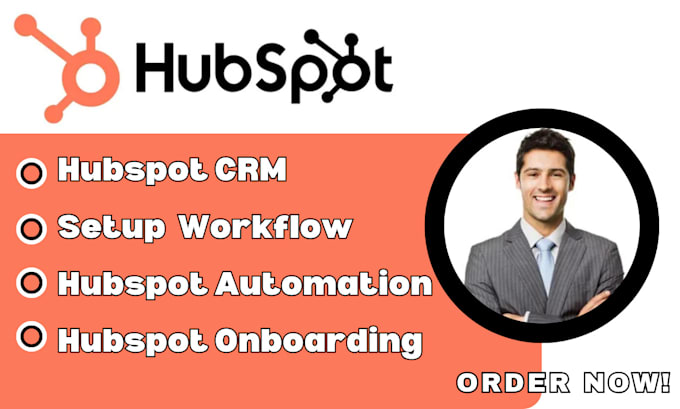 Gig Preview - Do hubspot crm setup workflow hubspot automation hubspot onboarding