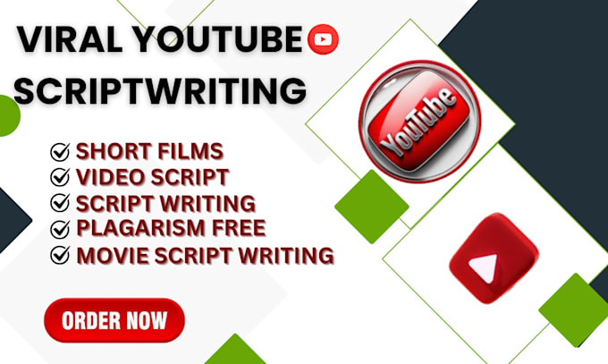 Gig Preview - Scriptwriter blog writing screenwriting movie script for your youtube videos