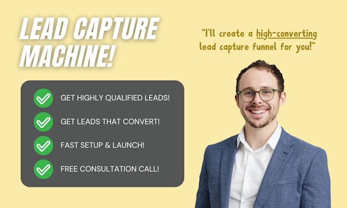 Gig Preview - Create a high converting lead capture funnel