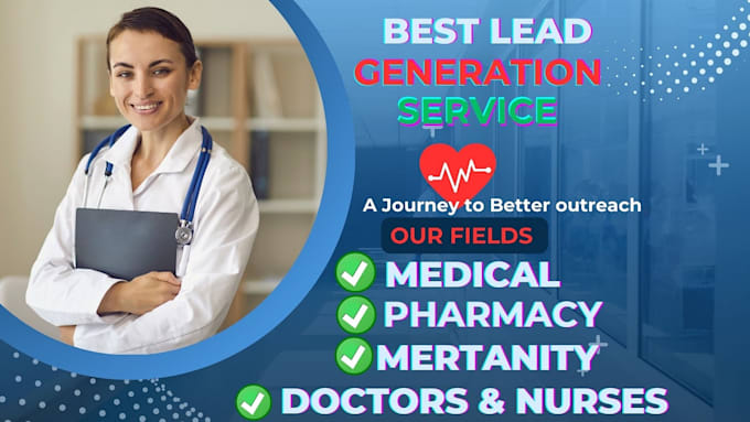 Gig Preview - Provide medical doctor lead, pharmacy lead, healthcare, hospital lead generation