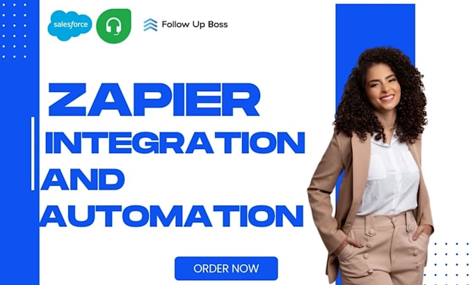 Gig Preview - Do zapier integration and automation for salesforce follow up boss freshdesk