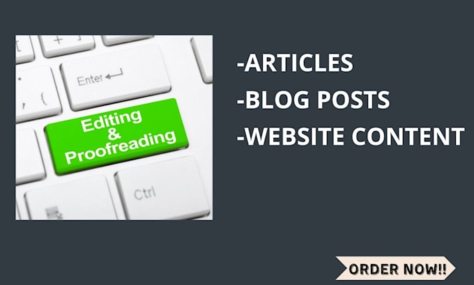 Gig Preview - Proofread and correct your blog post or article or webpage