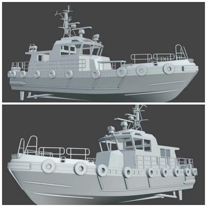 Gig Preview - Do 3d boat modeling 3d boat animation, ship yatch boat design for 3d printing