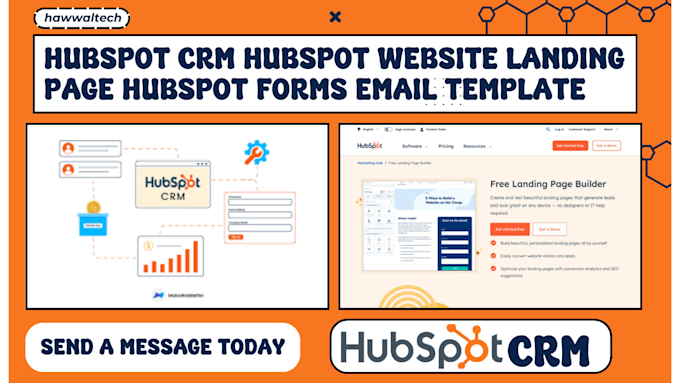 Gig Preview - Hubspot CRM hubspot website landing page hubspot forms email template