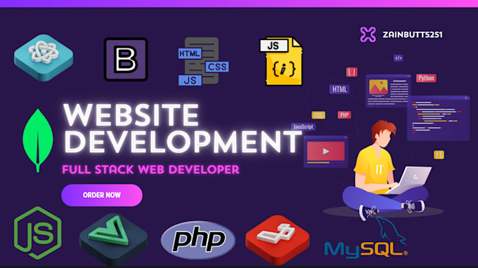 Gig Preview - Full stack web developer,build and design responsive websites with quality