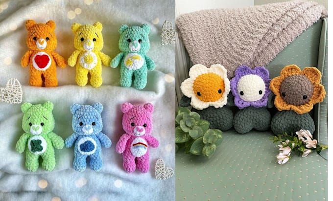 Gig Preview - Write detailed picture crochet pattern amigurumi crochet toys video crochet etsy