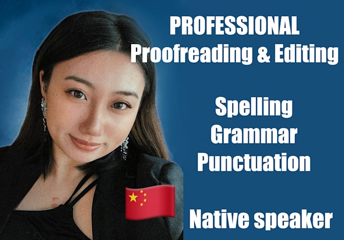 Gig Preview - Proofread chinese texts as a native speaker