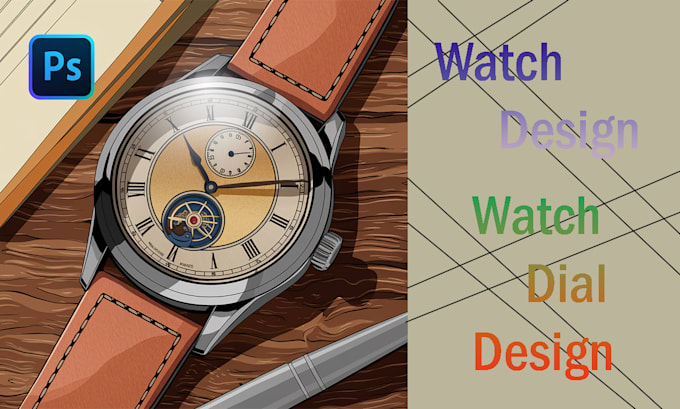 Gig Preview - Makes a realistic custom watch, rendering and dial design