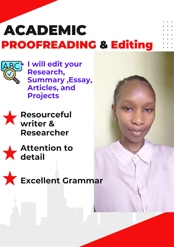 Gig Preview - Proof read and edit your academic research projects