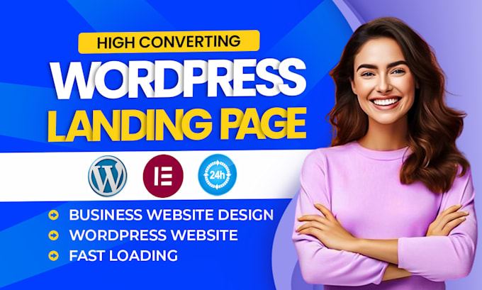 Gig Preview - Build wordpress website, business website design, elementor landing page