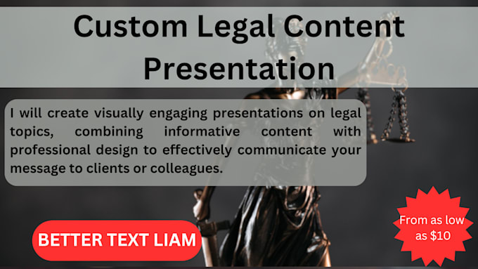 Gig Preview - Create custom legal content presentations