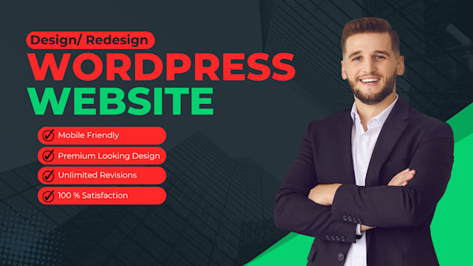 Gig Preview - Develop wordpress website design with responsive web design