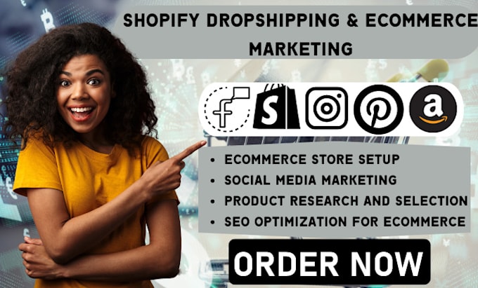 Gig Preview - Do shopify dropshipping marketing, ecommerce marketing, tiktok shop dropshipping