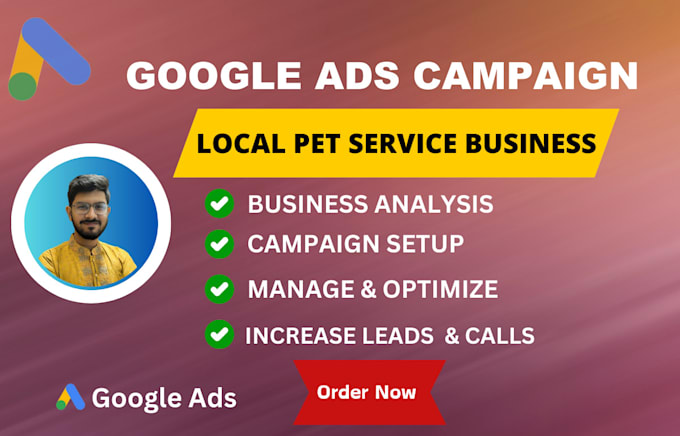 Gig Preview - Do google ads, adwords, PPC campaigns for local pet business