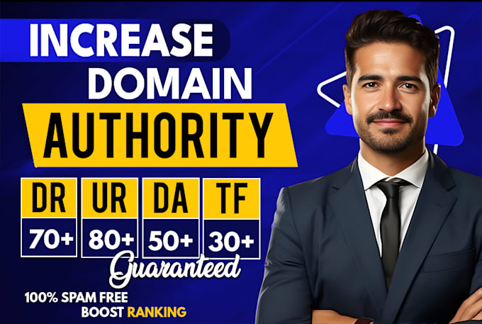 Gig Preview - Increase domain authority moz da by high authority SEO backlinks