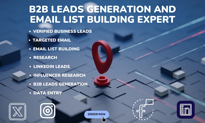 Gig Preview - Find niche targeted verified b2b email list ecommerce store leads business email