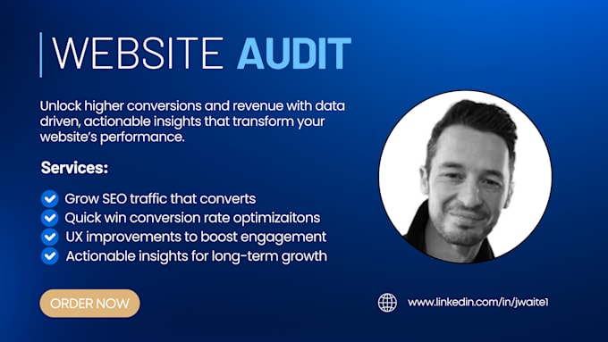 Gig Preview - Audit your website to improve SEO, UX and conversions