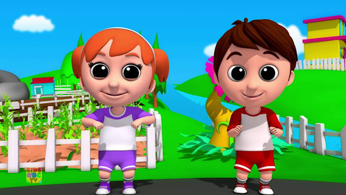 Gig Preview - Make 3d animation video cartoon animation and kids animation for nursery rhymes