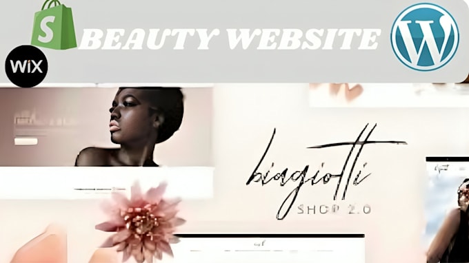 Gig Preview - Create a modern beauty website, hair extensions, spa web, skincare