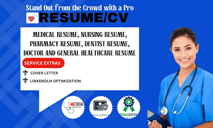 Bestseller - write ats doctor medical, nursing, pharmacy, dentist healthcare resume writing