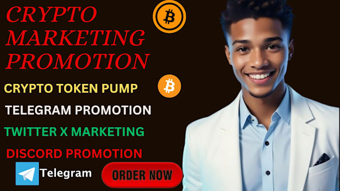 Gig Preview - Promote your discord server gaming trading crypto token nft x telegram promotion