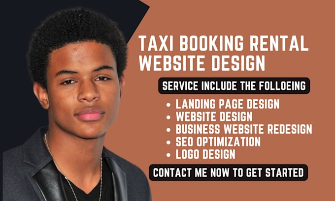 Gig Preview - Design taxi booking website, taxi website, chauffeur booking, limousine website