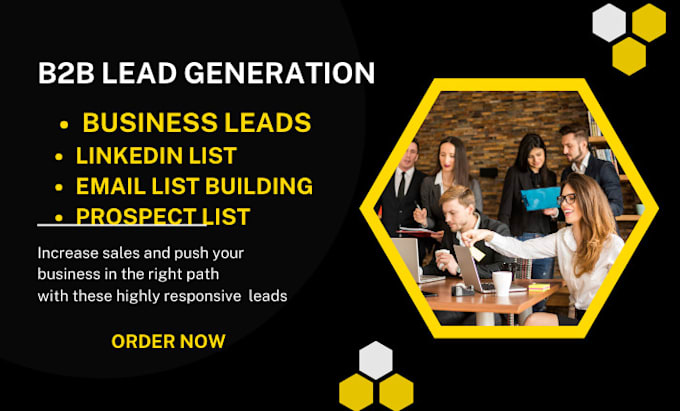 Gig Preview - Do b2b lead generation for your business and build prospect email list