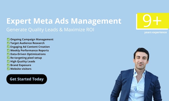 Gig Preview - Create meta ads to generate leads, traffic for your business