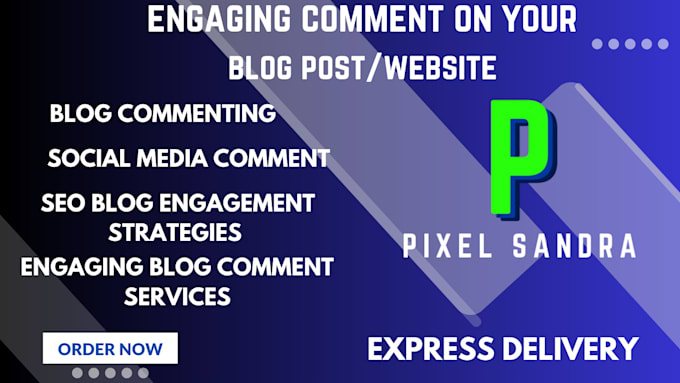 Gig Preview - Write engaging thoughtful blog comments website comments SEO optimized content