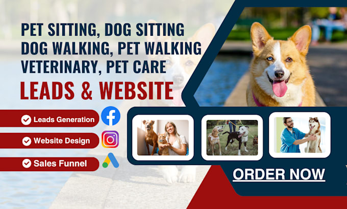 Gig Preview - Generate pet sitting leads dog walking pet grooming leads