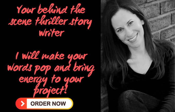 Gig Preview - Ghostwrite or rewrite your thriller story with a flare