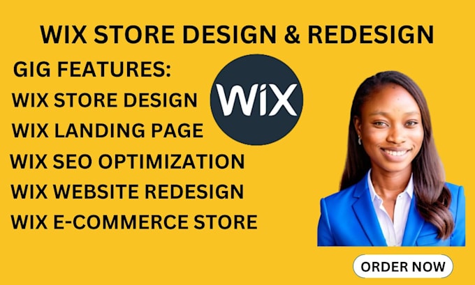 Gig Preview - Do wix website design or redesign wix ecommerce wix landing page