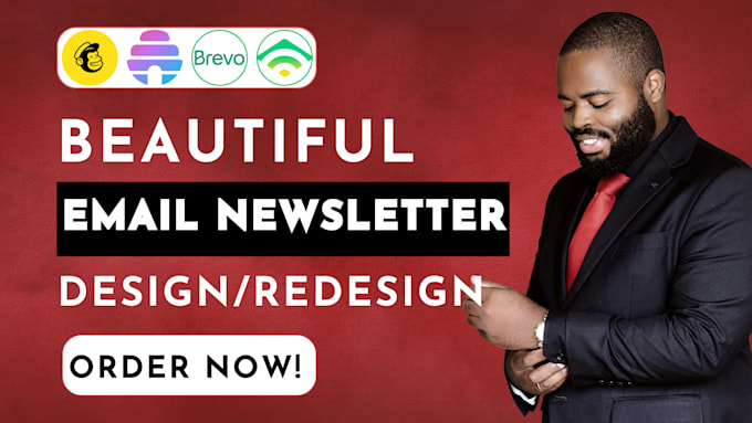 Gig Preview - Design beehiiv, mailchimp newsletter, brevo, klaviyo and omnisend email template