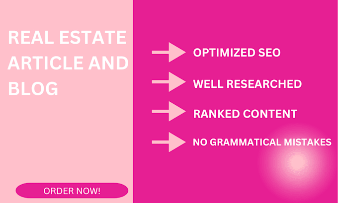 Bestseller - create engaging articles or blog posts about real estate