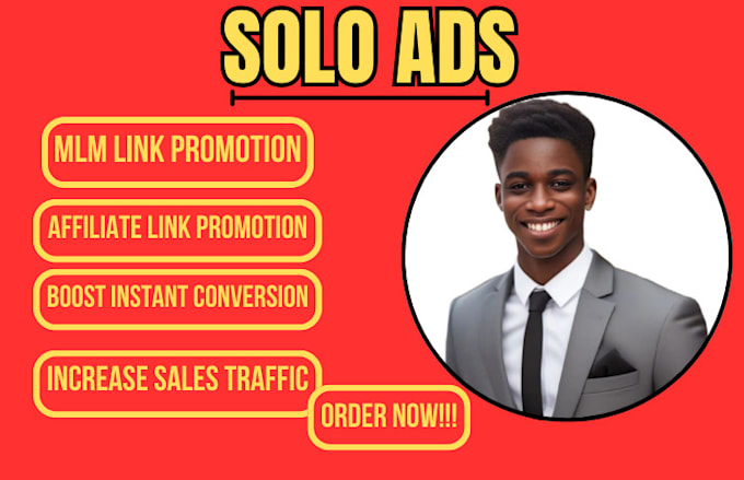 Gig Preview - Blast solo ads campaign, affiliate marketing, USA MLM leads generation