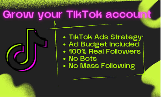 Gig Preview - Create tiktok promotion, tiktok ads agency account