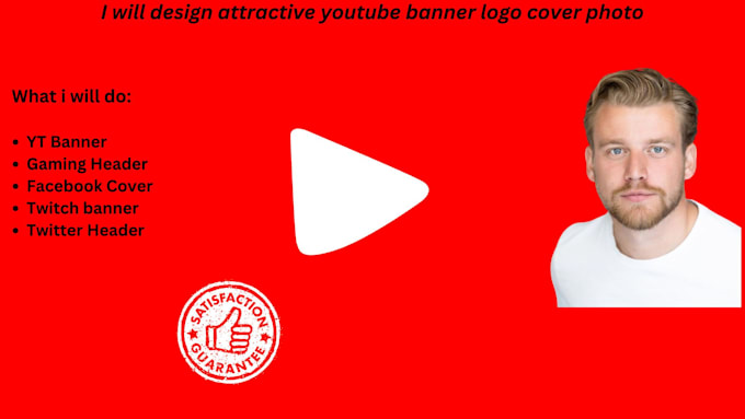 Gig Preview - Design attractive youtube banner logo cover photo