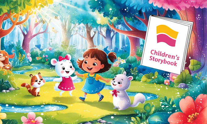 Gig Preview - Transform your stories into stunning children book illustration, children story